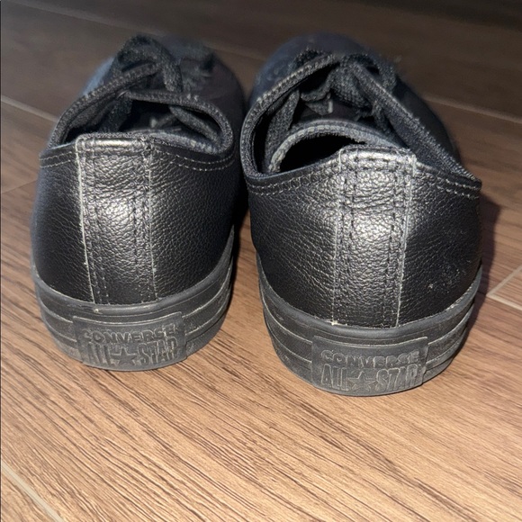 Converse Black Leather Men's Sneakers - Picture 3 of 4